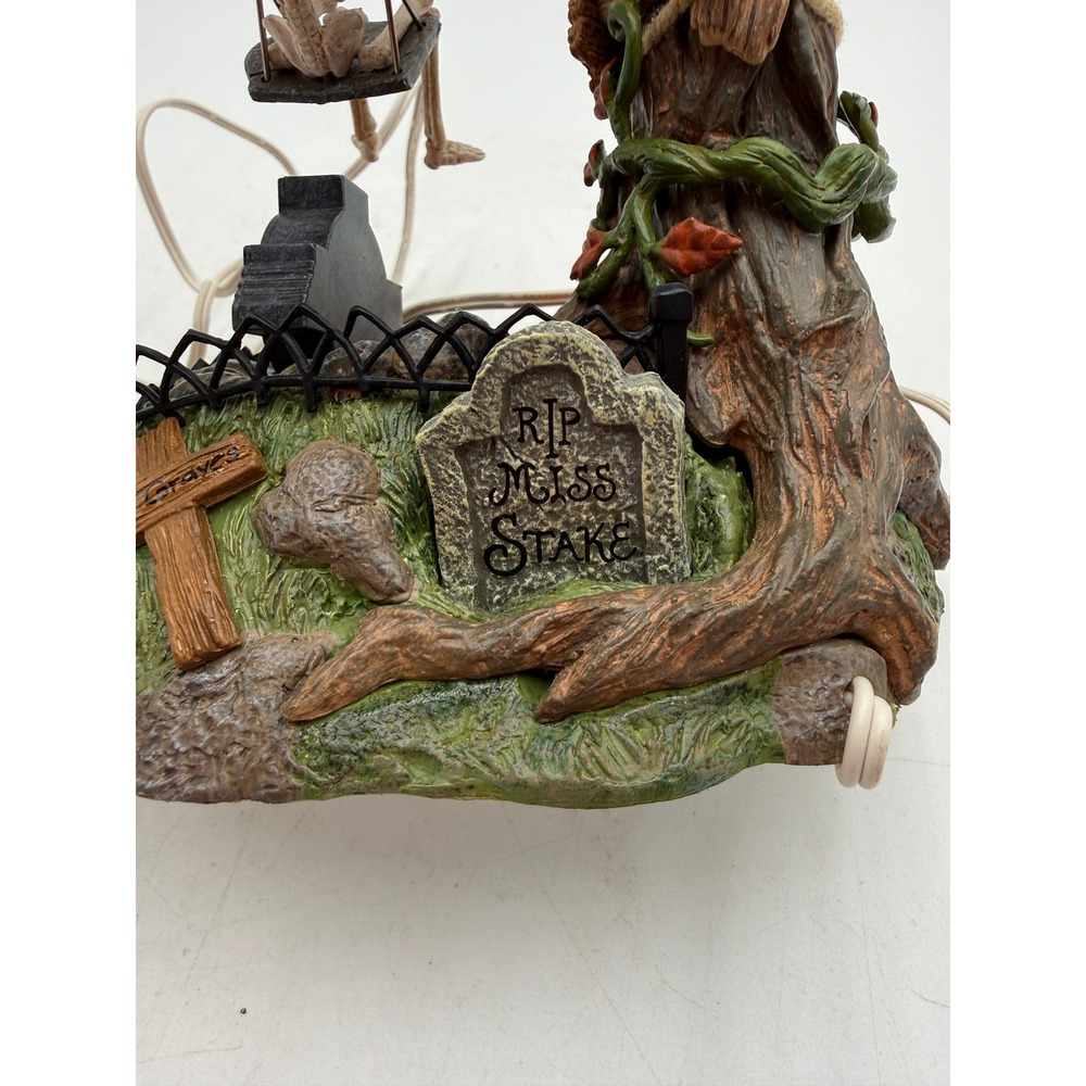 Department 56 Animated Swinging Skeleton Halloween Village 56.52514 Retired 2001 - Picture 10 of 15